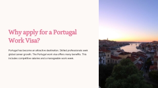Why apply for a Portugal Work Visa