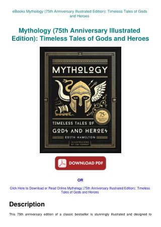 eBooks Mythology (75th Anniversary Illustrated Edition) Timeless Tales of Gods and Heroes
