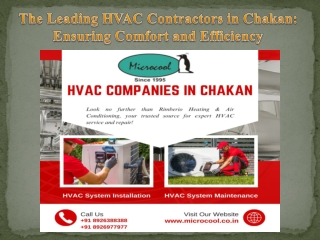 The Leading HVAC Contractors in Chakan Ensuring Comfort and Efficiency
