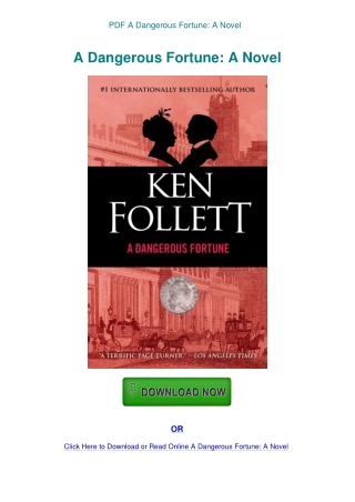 PDF A Dangerous Fortune A Novel