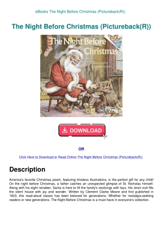 eBooks The Night Before Christmas (Pictureback(R))
