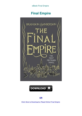 eBook Final Empire