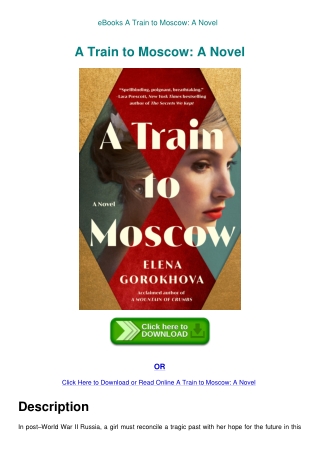 eBooks A Train to Moscow A Novel