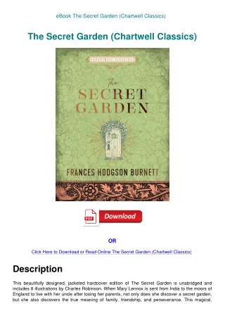 eBook The Secret Garden (Chartwell Classics)
