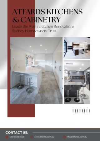 Attards Kitchens & Cabinetry Leads the Way in Kitchen Renovations Sydney Homeowners Trust