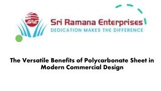 Polycarbonate Sheets: Strength, Versatility & Innovation in Design