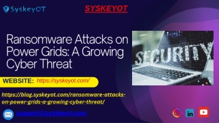 Ransomware Attacks on Power Grids A Growing Cyber Threat