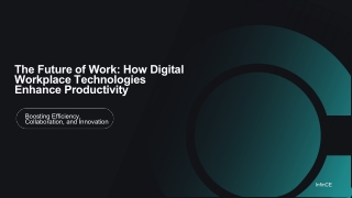 The Future of Work How Digital Workplace Technologies Enhance Productivity