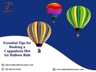 Essential Tips for Booking a Cappadocia Hot Air Balloon Ride