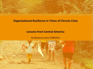 Presentation by Marianna Laine, CIPREVICA on Organizational Sustainability - PPT