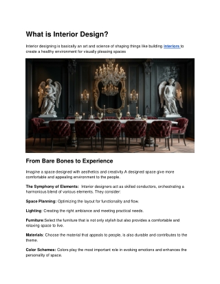 We Do Interior Design & Fitout