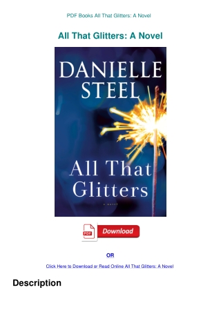 PDF Books All That Glitters A Novel