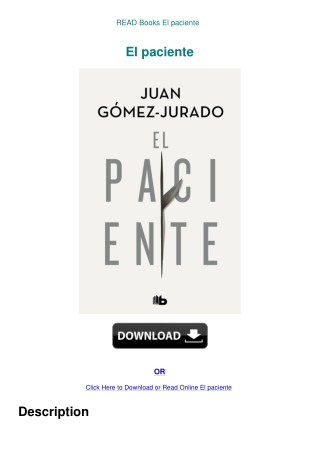 READ Books El paciente