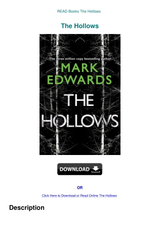 READ Books The Hollows