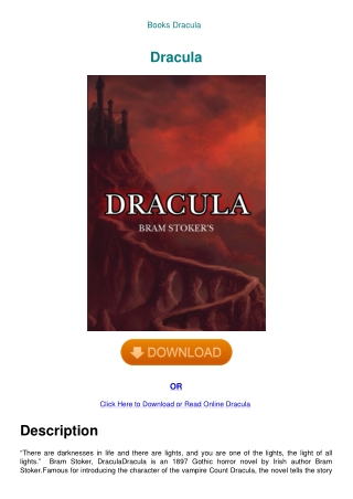 Books Dracula