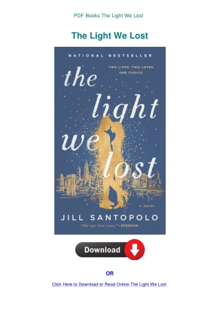 PDF Books The Light We Lost