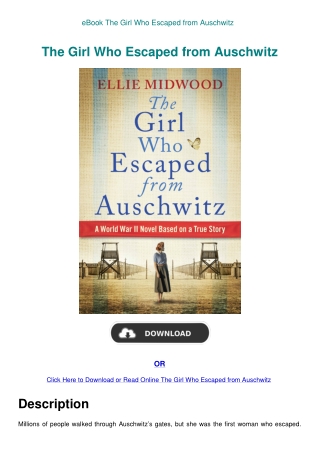 eBook The Girl Who Escaped from Auschwitz