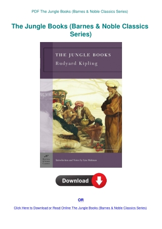 PDF The Jungle Books (Barnes & Noble Classics Series)