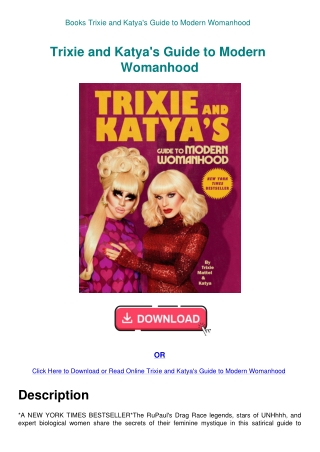 Books Trixie and Katya's Guide to Modern Womanhood