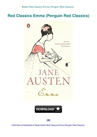 Books Red Classics Emma (Penguin Red Classics)