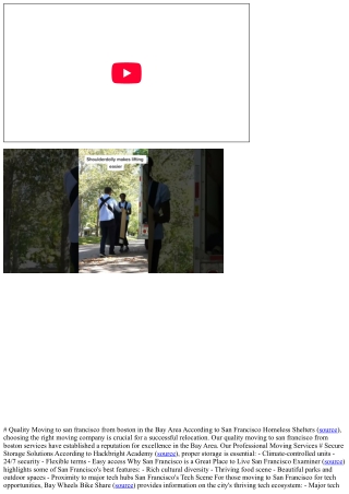 # Quality Moving to san francisco from boston in the Bay Area