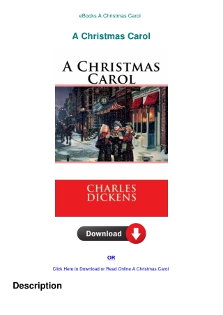 eBooks A Christmas Carol