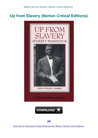 eBook Up from Slavery (Norton Critical Editions)
