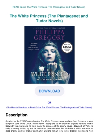 READ Books The White Princess (The Plantagenet and Tudor Novels)