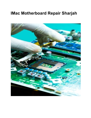 IMac Motherboard Repair Sharjah