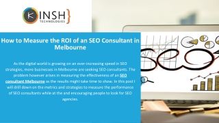 How to Measure the ROI of an SEO Consultant in Melbourne