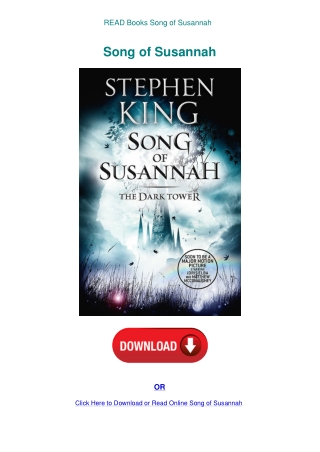 READ Books Song of Susannah