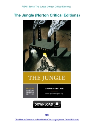 READ Books The Jungle (Norton Critical Editions)