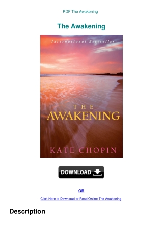 PDF The Awakening