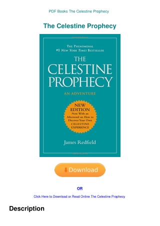 PDF Books The Celestine Prophecy