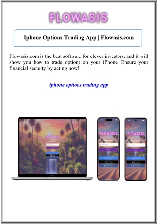 Iphone Options Trading App | Flowasis.com