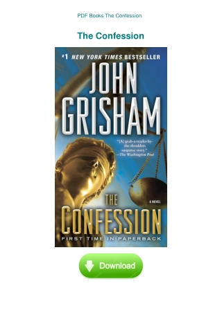 PDF Books The Confession