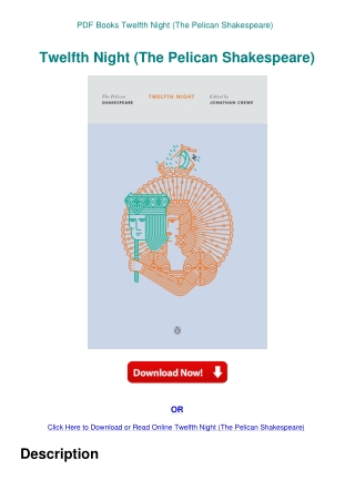 PDF Books Twelfth Night (The Pelican Shakespeare)