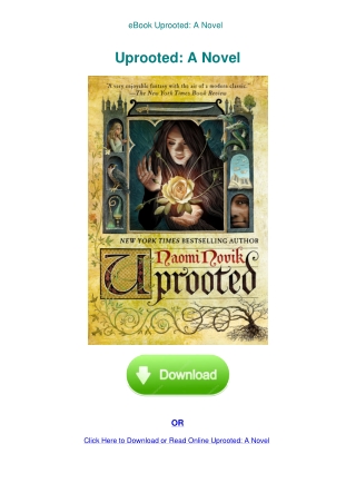 eBook Uprooted A Novel