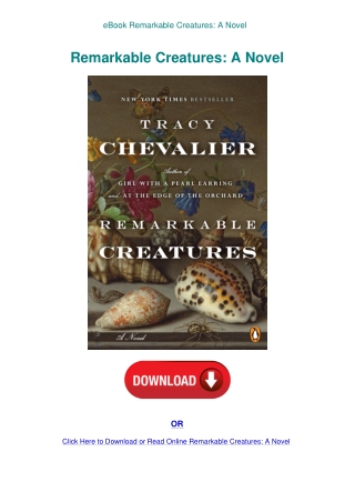 eBook Remarkable Creatures A Novel