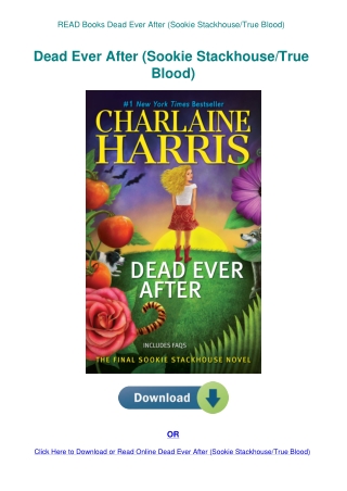 READ Books Dead Ever After (Sookie StackhouseTrue Blood)