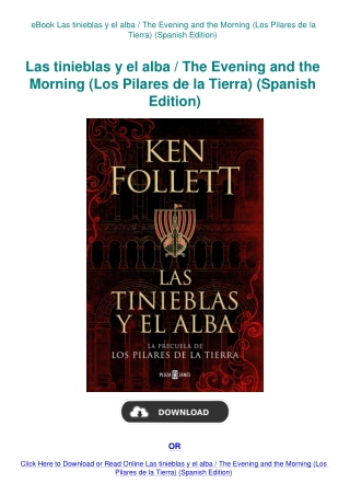 eBook Las tinieblas y el alba  The Evening and the Morning (Los Pilares de la Tierra) (Spanish Editi