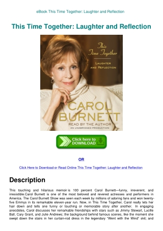 eBook This Time Together Laughter and Reflection