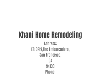Khani Home Remodeling