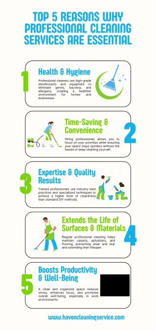 Top 5 Reasons Why Professional Cleaning Services are Essential