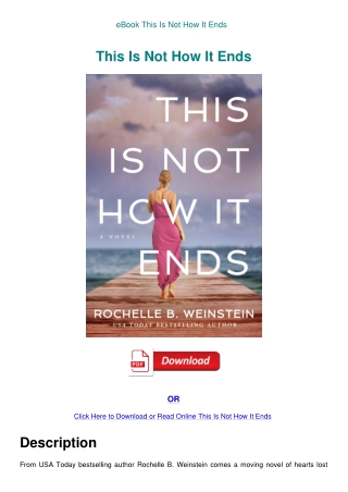 eBook This Is Not How It Ends