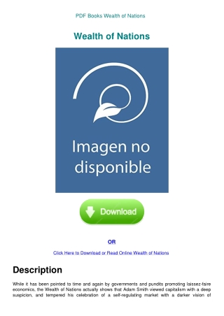 PDF Books Wealth of Nations