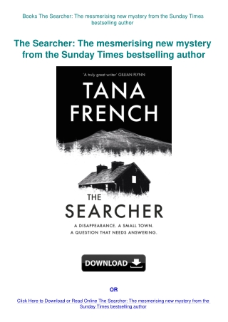 Books The Searcher The mesmerising new mystery from the Sunday Times bestselling author