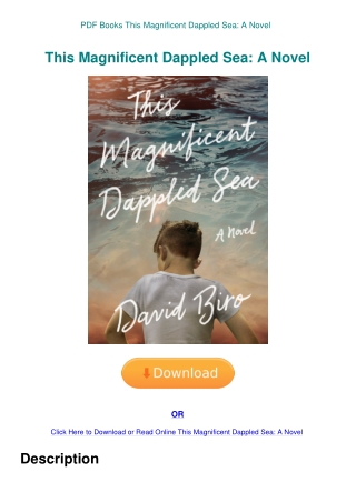 PDF Books This Magnificent Dappled Sea A Novel