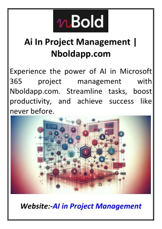 Ai In Project Management | Nboldapp.com