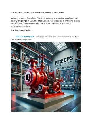 FireCPS – Your Trusted Fire Pump Company in UAE & Saudi Arabia (1)